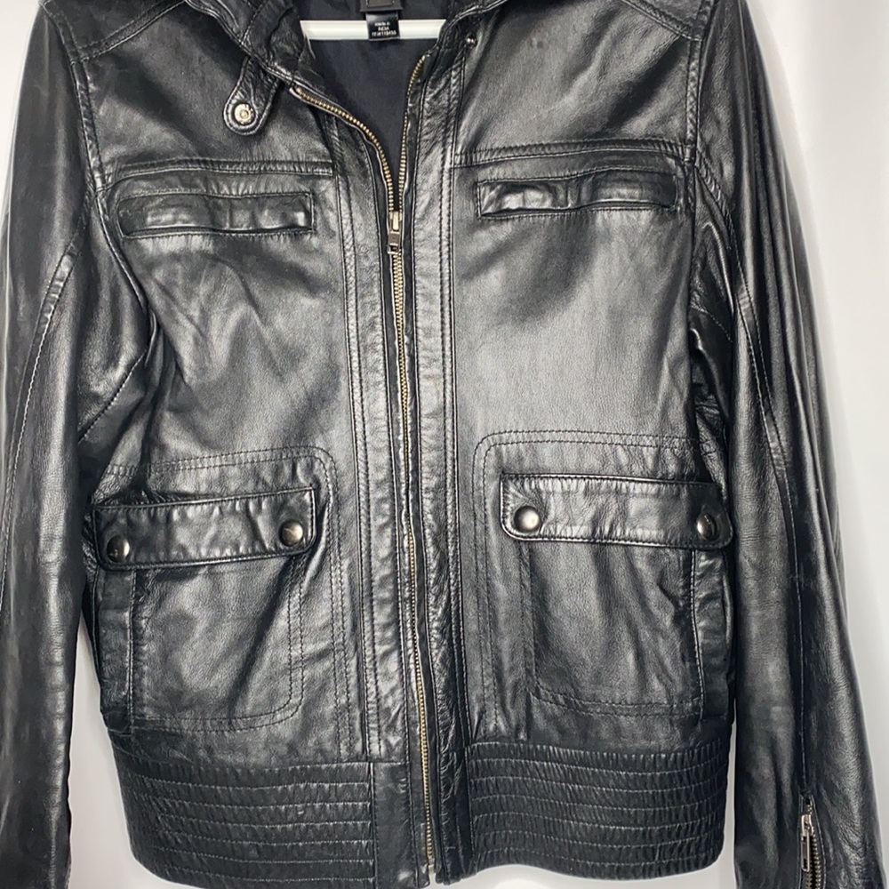 Black Leather jacket size L